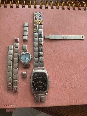 B'linQ Italian charm bracelet starter kit and two watch faces !!!